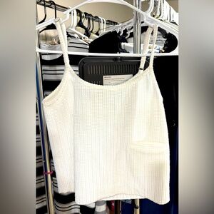 NEW - Size small POL crop/tank top. Crochet/knit type